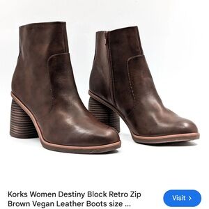 Kork-Ease Women's Destiny Brown Heeled Boots